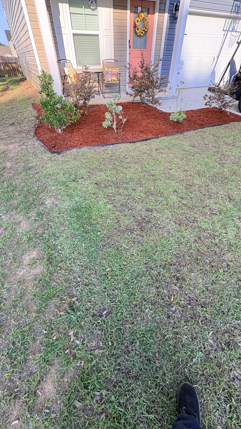 After mulch installation: front landscape bed by Fixed by Hicks